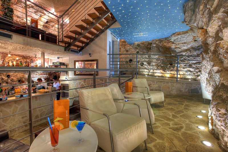 indoor space of the cave